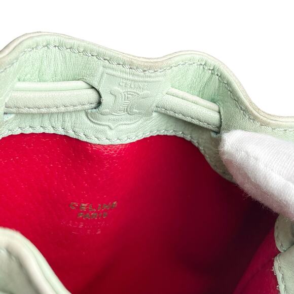 Authentic CELINE Cross Body Bucket Suede Drawstring Bag Purse - Picture 8 of 11